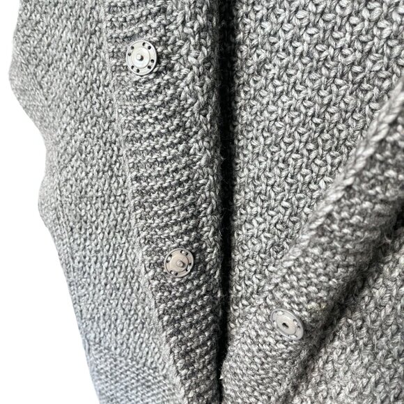 Elsamanda Anthropologie Cape Cardigan Sweater Womens S Chunky Alpaca Wool Poncho - Picture 5 of 12